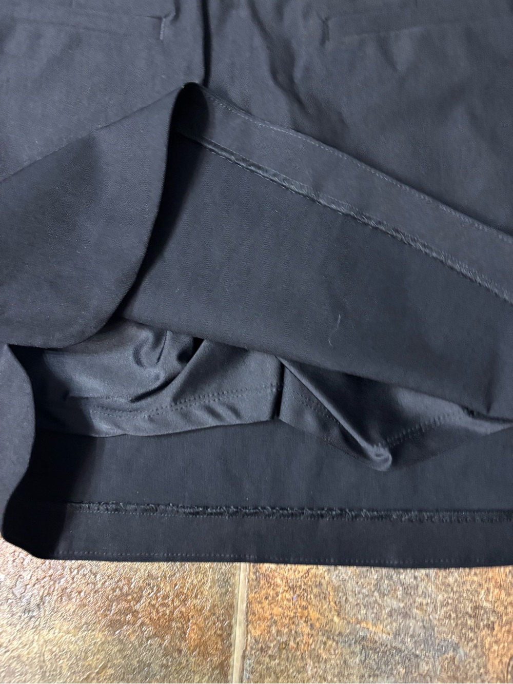 Black Performance Skort with Subtle Lime Accent - Picture 4 of 5